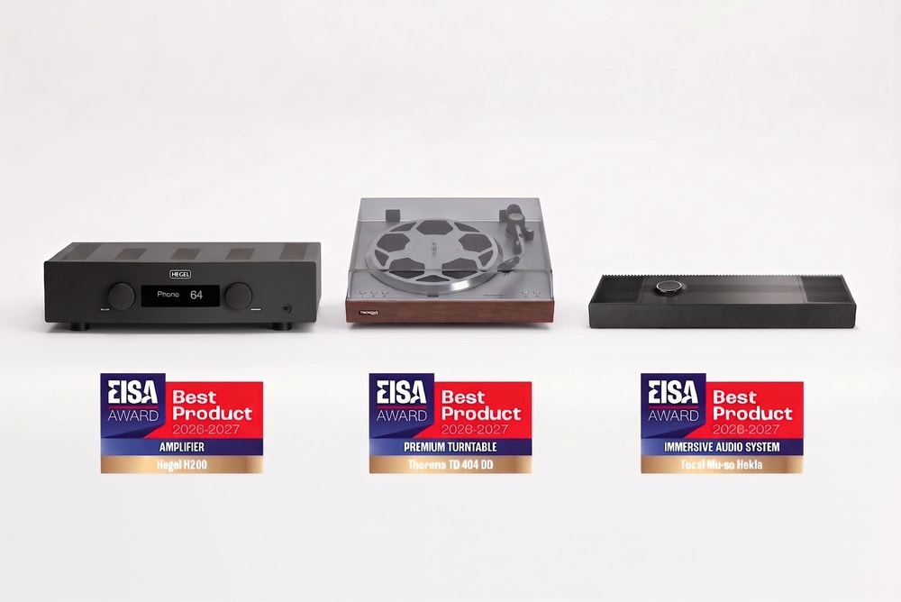 Ocenění EISA Awards 2026-2027 pro Hegel H200, Thorens TD 404 DD a Focal Mu-so Hekla